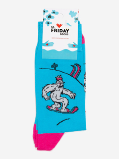 Носки с рисунками St.Friday Socks - Шерегешский Йети, Голубой