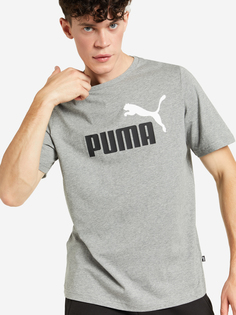 Футболка мужская PUMA Ess+ 2 Col Logo, Серый
