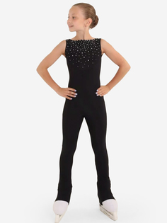 Комбинезон спортивный для фигуристов "Плие" IceDress, Черный