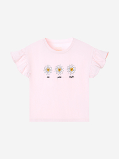 Футболка для девочек с принтом TOTTI KIDS, Розовый
