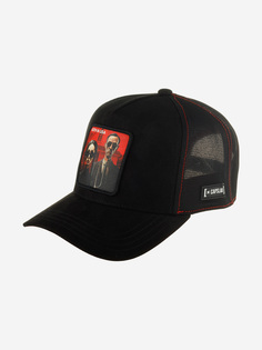 Бейсболка с сеточкой CAPSLAB CL/ART/1/PCT/GOTH Premium Goth in USA (черный), Черный Capslab®