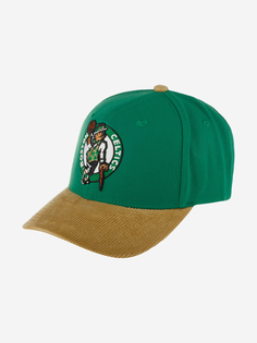 Бейсболка MITCHELL NESS HP7976-BCEGREN Boston Celtics NBA (зеленый), Зеленый Mitchell&Ness