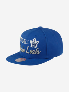 Бейсболка с прямым козырьком MITCHELL NESS 6HSSLD21213-TMLBLUE Toronto Maple Leafs NHL (синий), Синий Mitchell&Ness