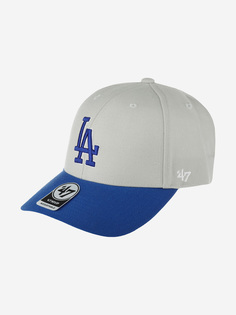 Бейсболка 47 BRAND B-MVPTT12WBV-GY Los Angeles Dodgers MLB (серый), Серый 47