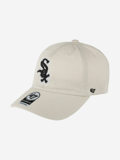 Бейсболка 47 BRAND B-RGW06GWSNL-NT Chicago White Sox MLB (белый), Белый 47