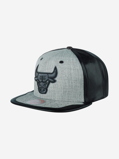 Бейсболка с прямым козырьком MITCHELL NESS 6HSSMM19228-CBUGYHT Chicago Bulls NBA (серый), Серый Mitchell&Ness