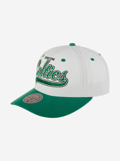 Бейсболка MITCHELL NESS HHSS7289-BCEYYPPPWHIT Boston Celtics NBA (зеленый), Зеленый Mitchell&Ness