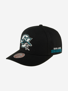 Бейсболка MITCHELL NESS HHSS6644-SJSYYPPPBLCK San Jose Sharks NHL (черный), Черный Mitchell&Ness
