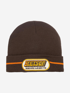 Шапка с отворотом STETSON 8599109 BEANIE RACING (коричневый), Коричневый