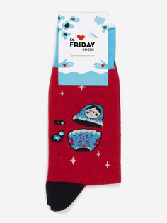 Носки с рисунками St.Friday Socks - Матрёшки, Красный