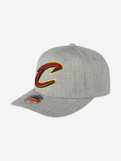 Бейсболка MITCHELL NESS HHSS3273-CCAYYPPPGYHT Cleveland Cavaliers NBA (серый), Серый Mitchell&Ness