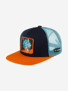 Бейсболка с прямым козырьком CAPSLAB CL/DBS3/1/CASF/SA2 Dragon Ball Goku (синий), Синий Capslab®