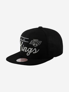 Бейсболка с прямым козырьком MITCHELL NESS 6HSSLD21213-LAKBLCK Los Angeles Kings NHL (черный), Черный Mitchell&Ness