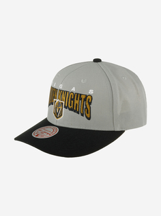 Бейсболка MITCHELL NESS HHSS6642-VGKYYPPPGREY Vegas Golden Knights NHL (серый), Серый Mitchell&Ness