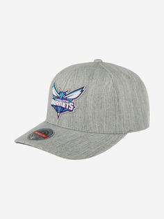 Бейсболка MITCHELL NESS 6HSSMM19363-CHOGYHT Charlotte Hornets NBA (серый), Серый Mitchell&Ness