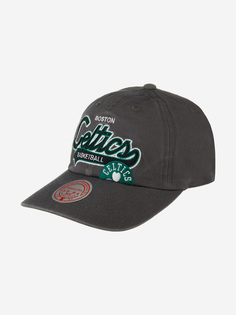 Бейсболка MITCHELL NESS HLUO1193-BCEYYPPPGREY Boston Celtics NBA (серый), Серый Mitchell&Ness