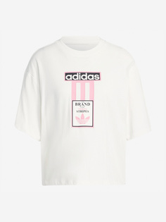 Футболка женская оверсайз adidas, Белый