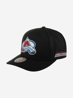 Бейсболка MITCHELL NESS HHSS6644-CAVYYPPPBLCK Colorado Avalanche NHL (черный), Черный Mitchell&Ness