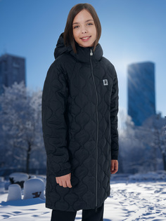 Пальто утепленное для девочек FILA, Черный