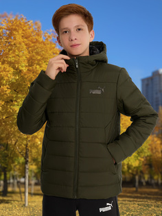 Куртка утепленная для мальчиков PUMA ESS Hooded Padded Jacket, Зеленый