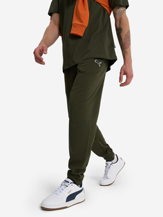 Брюки флисовые мужские PUMA, Зеленый