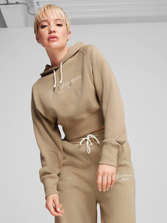 Худи женская PUMA Classics +, Коричневый