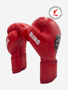 Боксерские перчатки Kiboshu RING одобрены ФКР, Красный