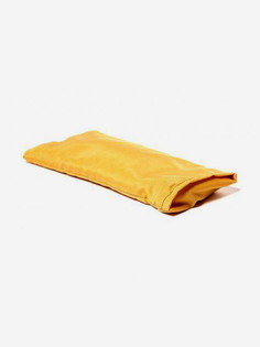 Подушка на глаза RamaYoga, желтый, размер 21 x 12 x 4 см вес 300 г с семенами льна и лаванды, Желтый
