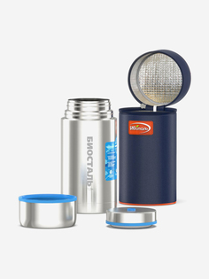 Термос для еды Биосталь Авто 1200 мл с термочехлом, Серебряный Biostal