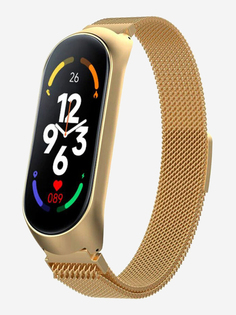 Смарт-часы BandRate Smart BRSM777BGWB с мониторингом сна, счетчиком калорий, тонометром, Золотой