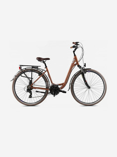 Велосипед CAPRIOLO TOURING ELEGANCE LADY (3 X 7), рама алюминий 18, колёса 28 (бронзовый), Коричневый