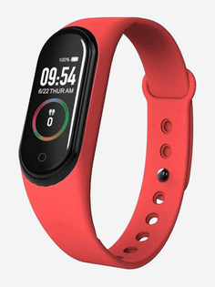Смарт-часы BandRate Smart BRSM44BR с монитором кислорода в крови, календарем, счетчиком калорий, Красный