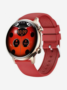 Умные часы CheckME Smart CMSHK39GR с мониторингом сна, компасом, тонометром, Красный