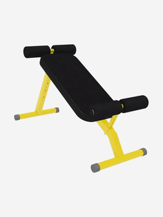 Скамья 2в1 Sportlim Пресс + Гиперэкстензия Желтая, Желтый