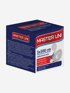 MASTER UNI Лейкопластырь 5 х 500 см на тканевой основе, Белый