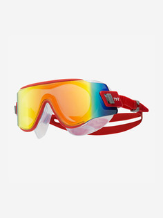 Маска для плавания TYR Tidal Wave Mirrored Swim Mask, Красный