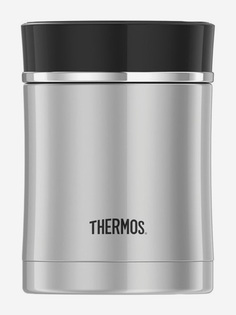 Термос для еды из нерж. стали тм THERMOS NS-340 BK 0,47L, Серебряный