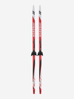 Комплект лыжный детский Nordway XC Combi + 75 мм, Красный