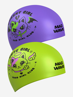 Силиконовая шапочка Cuties reversible, Фиолетовый Mad Wave