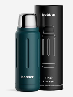 Термос вакуумный для напитков BOBBER Flask 770 мл, тепло до 36 часов, темно-бирюзовый, Синий