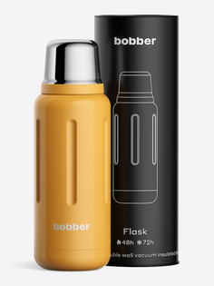 Термос вакуумный для напитков BOBBER Flask 1 литр, тепло до 48 часов, оранжевый, Оранжевый