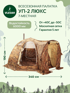 Палатка-шатер УП-2 Люкс Берег, Коричневый