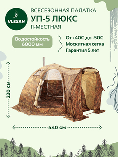 Палатка-шатер УП-5 Люкс Берег, Коричневый