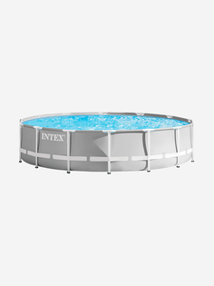 Бассейн Intex 26720 каркасный Prism Frame 427х107 см, объем 12706 л, Серый