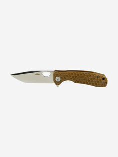 Нож Honey Badger Tanto D2 L с песочной рукоятью, Коричневый