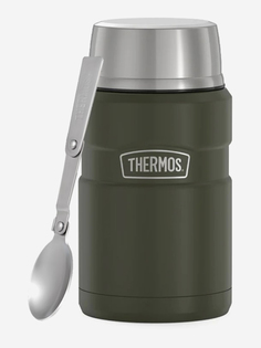 Термос из нерж. стали с ложкой тм THERMOS SK3020 MAG 0,71L, Зеленый
