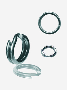 Кольцо заводное Stinger ST-6008-045 (1 упк 10 шт), Серебряный