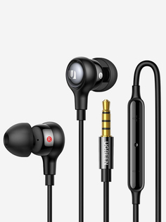 Наушники проводные UGREEN EP103 (30637) In-Ear Earphones with 3.5mm Plug . Цвет: черный, Черный
