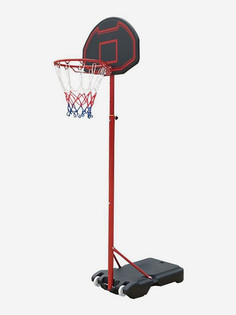 Баскетбольная стойка мобильная UNIX Line B-Stand Oval с регулировкой высоты 160-210 см, щит 75 х 45 см (30" х 18"), диаметр кольца 38 см, Черный