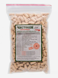 Патчи для чистки оружия ЧИСТОGUN .22 LR .22 Short .22 WMR .22 Hornet, диаметр 6,5 мм, 500 шт, Бежевый